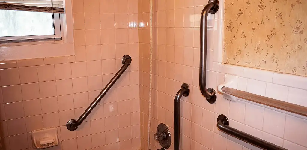 Shower grab bar installation for bathroom safety and accessibility in Indianapolis, IN