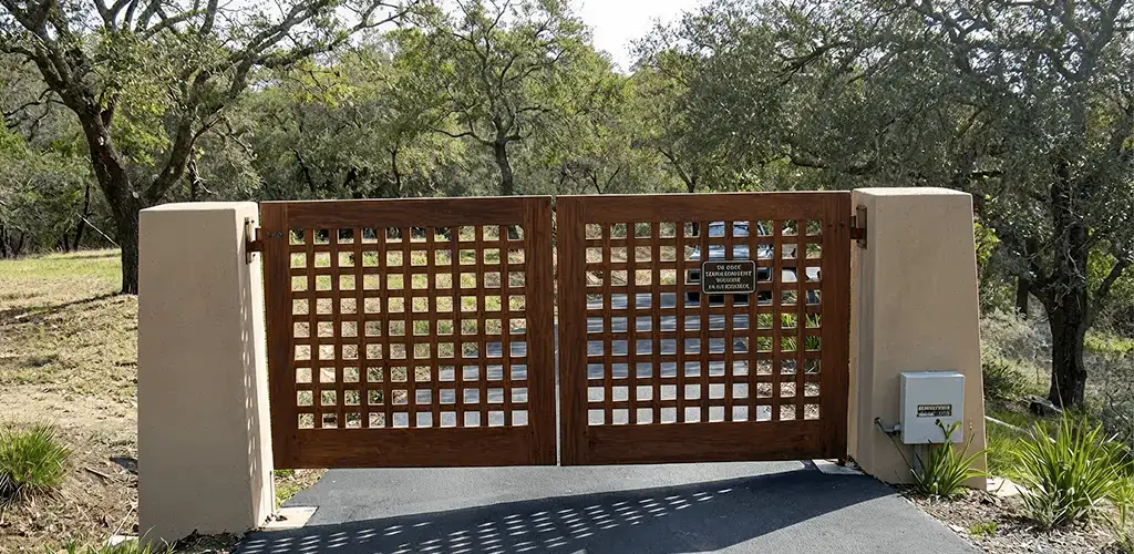 Driveway gate installation for a residential property in Indianapolis, IN